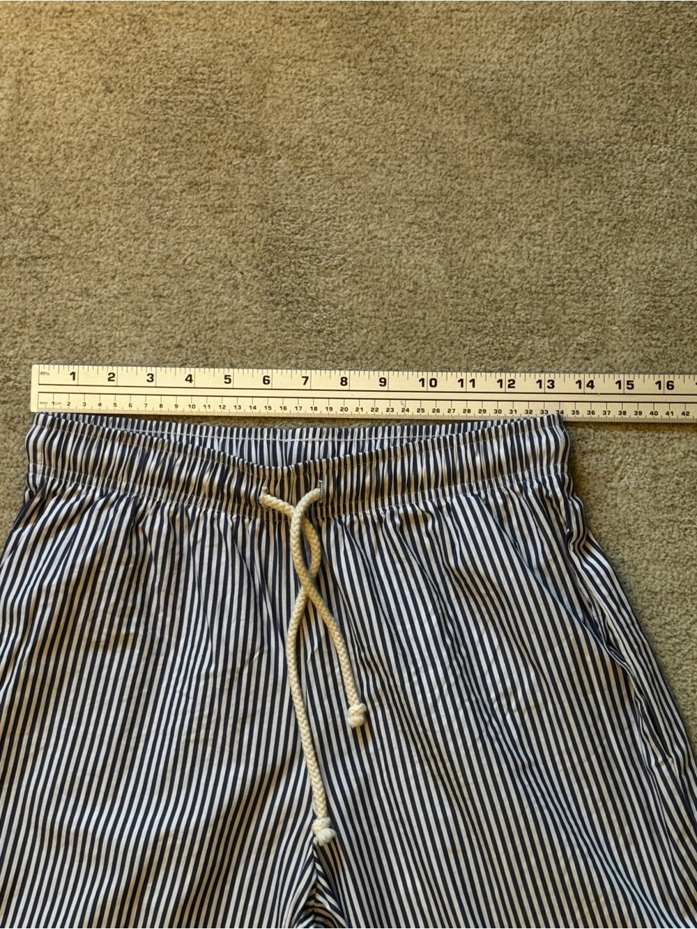 DONNI Pop Pants in Navy Stripe - Small - Picture 9 of 10